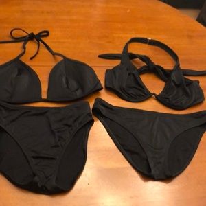 Black bikinis